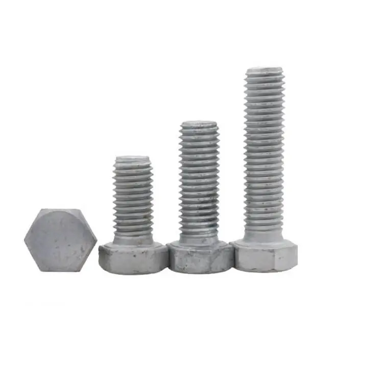 High Strength Class 8.8 10.9 12.9 DIN 933 Hex Bolts Hot Dip Galvanized HDG